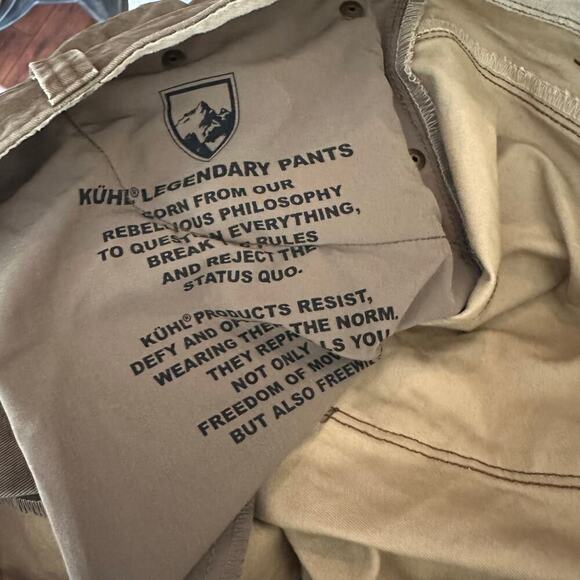 Kuhl Ryder Vintage Patina Dye Outdoor Work Cargo Revolvr Hiking Pants Sz 40 x 32 - Picture 10 of 11